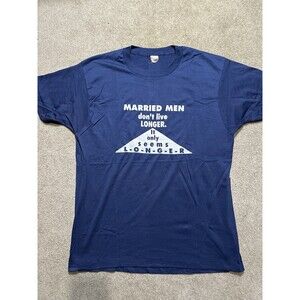 Vintage 1980s Married Men Dont Live Long Screen Stars Size Large‎